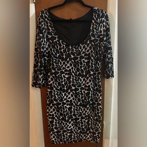 Fashion To Figure Black & White Bodycon Dress Size 2X